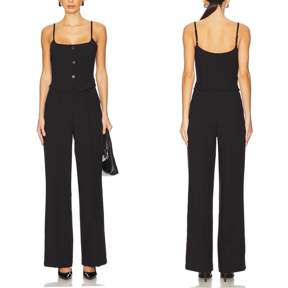 PISTOLA Marcia Tailored Black Jumpsuit - Picture 2 of 11